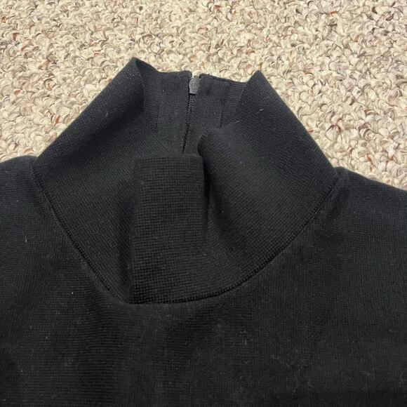 NWOT Tuckernuck 100% Cotton Mock Neck Sweater Black Sz XL Preppy Fall Casual - Picture 3 of 8